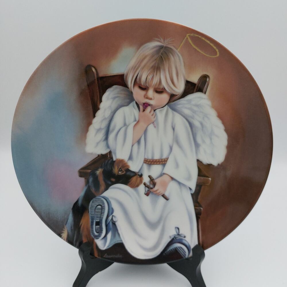 Vintage Ernst Sometimes An Angel Collector Plate Cassandra Limited Edition #801